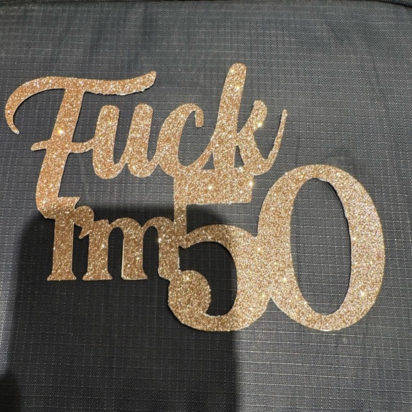 Other - CAKE TOPPER 🎂 50 BIRTHDAY Cake Topper 🎂 50 TH BIRTHDAY PARTY 🎁 HOMEMADE